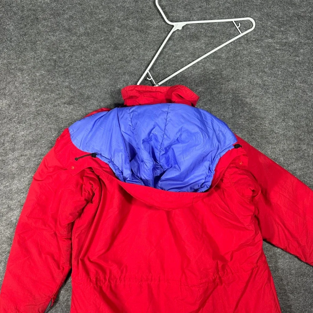 Patagonia Red Hooded Ski‎ Jacket Large Men's Winter Coat *Broken Zipper
